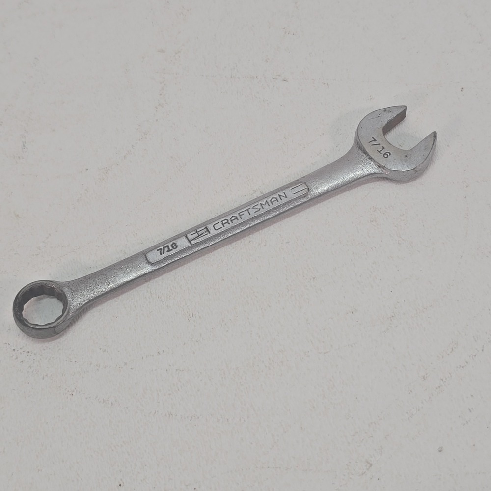 Craftsman 7/16" SAE Combination Wrench 12Pt USA